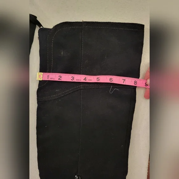 Fioni Elegant Black Over The Knee-High Women's Boots, Size 8, - Picture 5 of 11